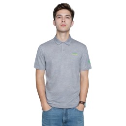 【來樣訂購灰色刺繡短袖Polo衫】|ESG|清潔公司|經典翻領|短袖設計|左胸彩色刺繡|右袖品牌印花|簡約直筒版型|ESG分析師|Polo衫專門店    P1823 【來樣訂購灰色刺繡短袖Polo衫】|ESG|清潔公司|經典翻領|短袖設計|左胸彩色刺繡|右袖品牌印花|簡約直筒版型|ESG分析師|Polo衫專門店    P1823